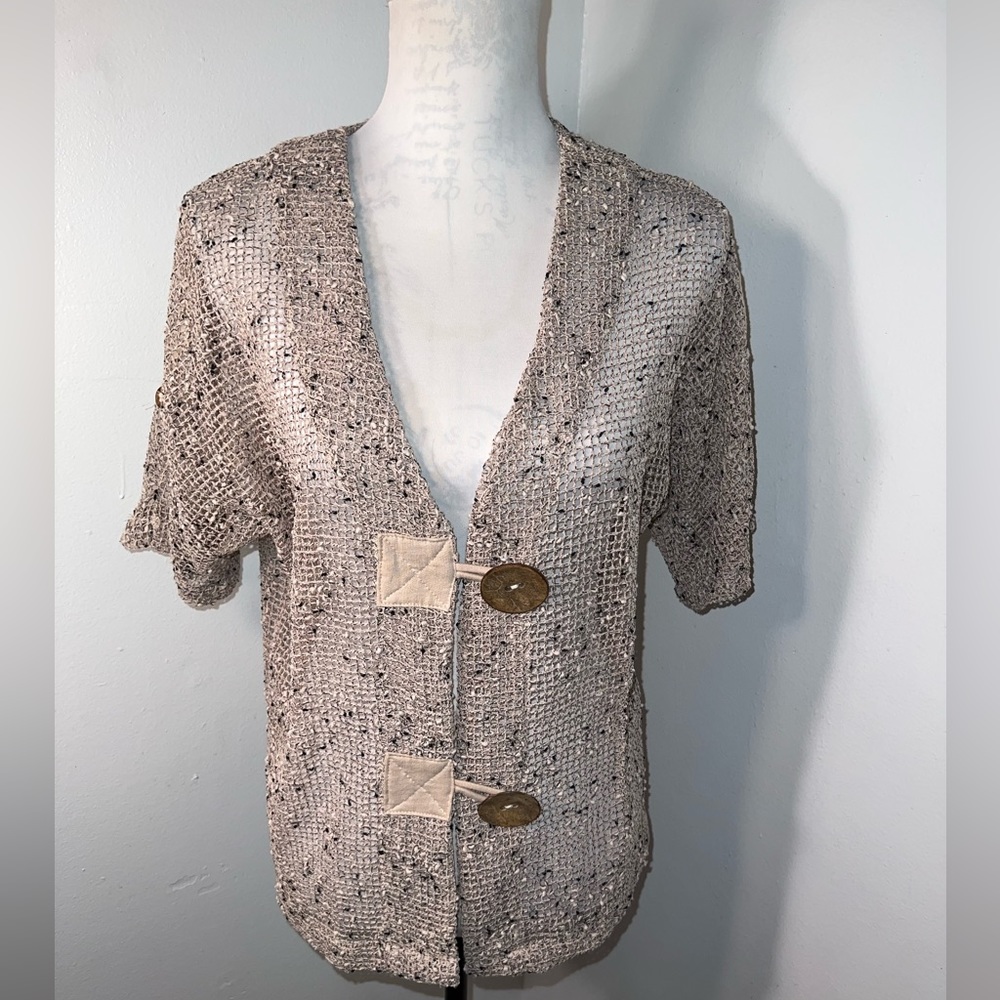 Onque Casuals Fishnet Cardigan